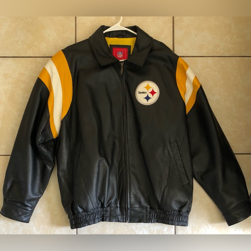 Pittsburgh Steelers Official NFL Leather Jacket